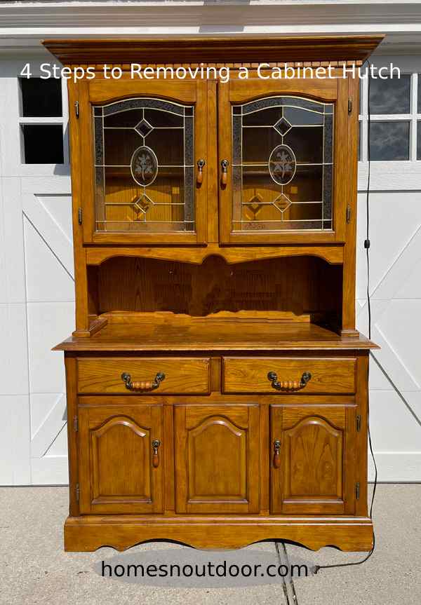 4 Steps to Removing a Cabinet Hutch