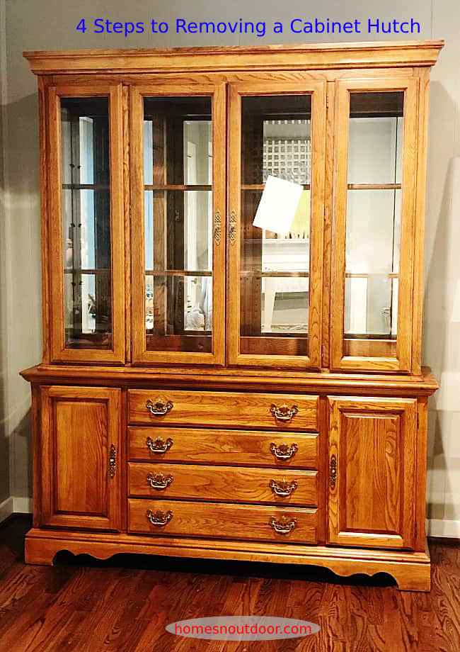 4 Steps to Removing a Cabinet Hutch