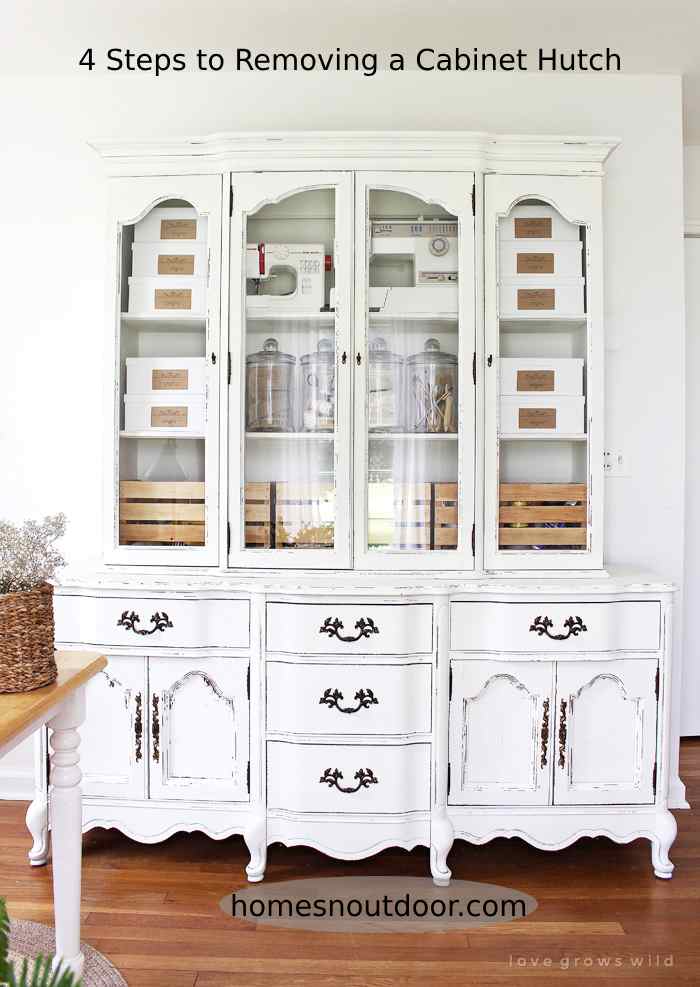 4 Steps to Removing a Cabinet Hutch